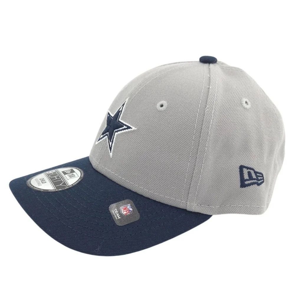 New Era Dallas Cowboys Hat Kids CHILD Gray Navy 9FORTY Adjustable Cap NFL NEW